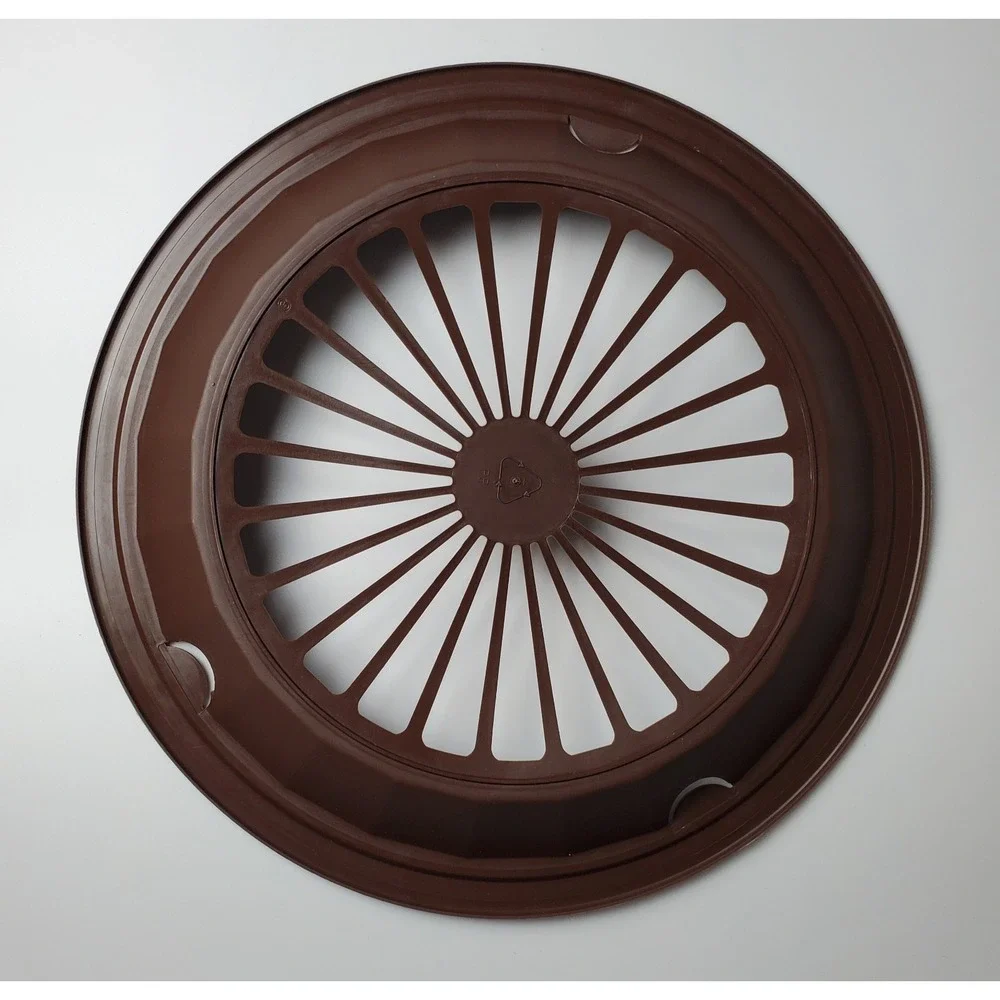 READ Vintage PackerWare Lot Of 4 Ivory Plastic Plates Brown Plate‎ Holders USA